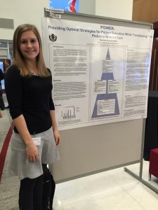 Kiersten Kronschnabel '15 (CLAS) presents her research at the St. Jude/PIDS conference in Memphis, TN.