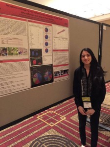 Saher Kazi '16 (CLAS) presents at the American Medical Student Association Annual Convention in Washington, DC.