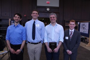 Ari Fischer, Oscar Nordness, Mentorship Excellence Award winner George Bollas, and Clarke Palmer.