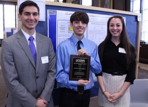 John Ovian, Mentorship Excellence Award winner Christopher Kelly, and Rebecca Wiles.
