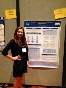 Jennifer Selensky '15 (CLAS) presents her research at the Scientific Sessions of the Society for Behavioral Medicine.