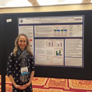 Emily Thompson '15 (CLAS) presents her research at the ASA Conference in May 2015.
