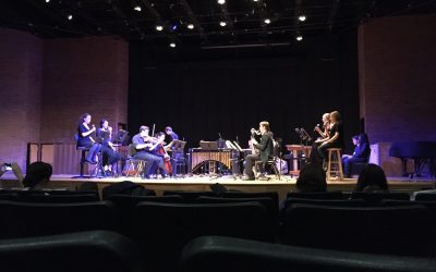 Photo of performance of Music for 18 Musicians