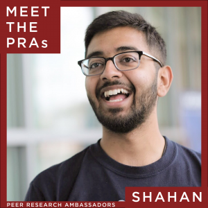 Meet the Peer Research Ambassadors: Shahan