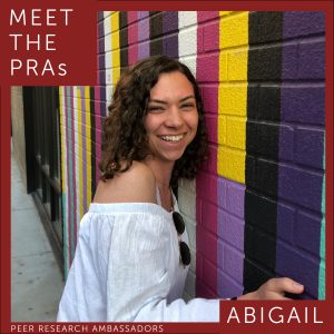 Meet the PRAs. Abigail.