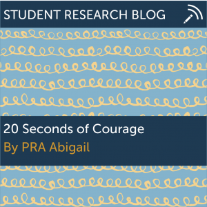 20 Seconds of Courage. By PRA Abigail.