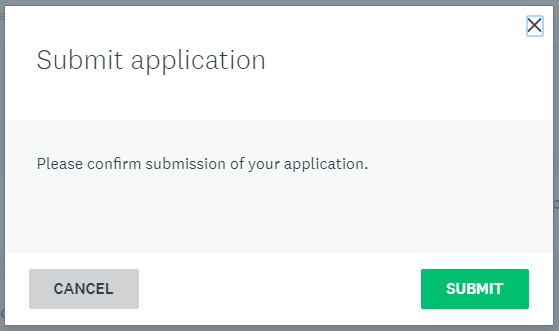Submit screen.