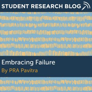 Embracing Failure. By PRA Pavitra.