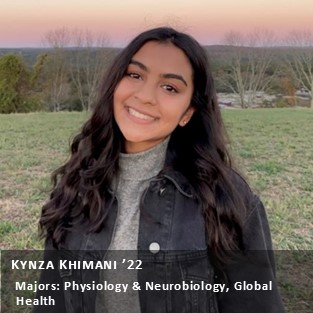 Peer Research Ambassador Kynza Khimani '22.