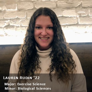Peer Research Ambassador Lauren Rudin '22.