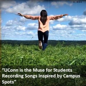 UConn is the Muse for Students Recording Songs Inspired by Campus Spots. Link to UConn Today article.