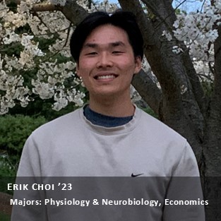 Peer Research Ambassador Erik Choi '23.