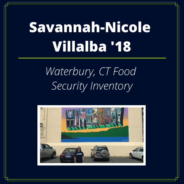Co-op Legacy Fellow Savannah-Nicole Villalba '18.