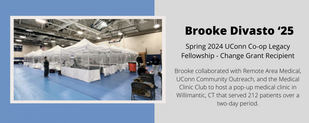 Link to alumni profile for spring 2024 UConn Co-op Legacy Fellow Brooke Divasto '25.