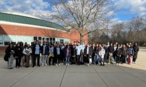 Picture of student volunteers participating in the Willimantic Pop-up Healthcare Clinic in March 2025.